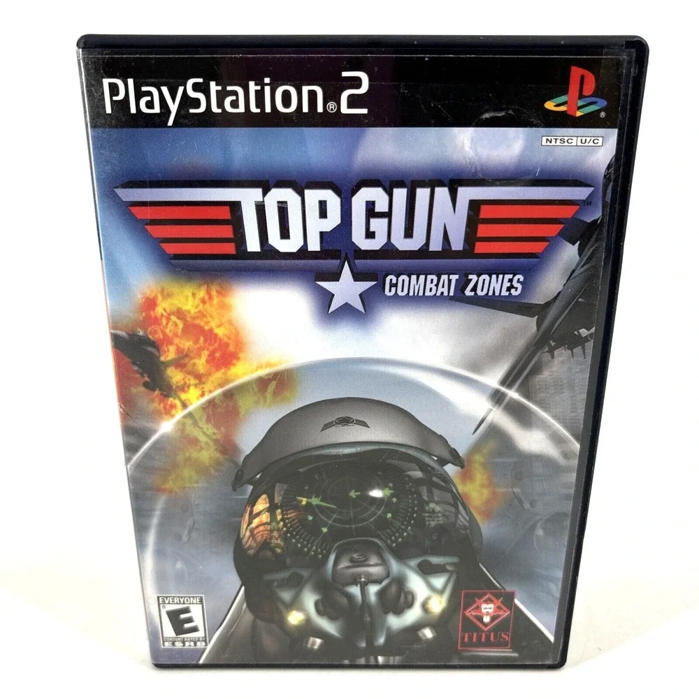 Top‎ Gun Combat Zones For PlayStation 2 PS2 Racing Complete w Manual